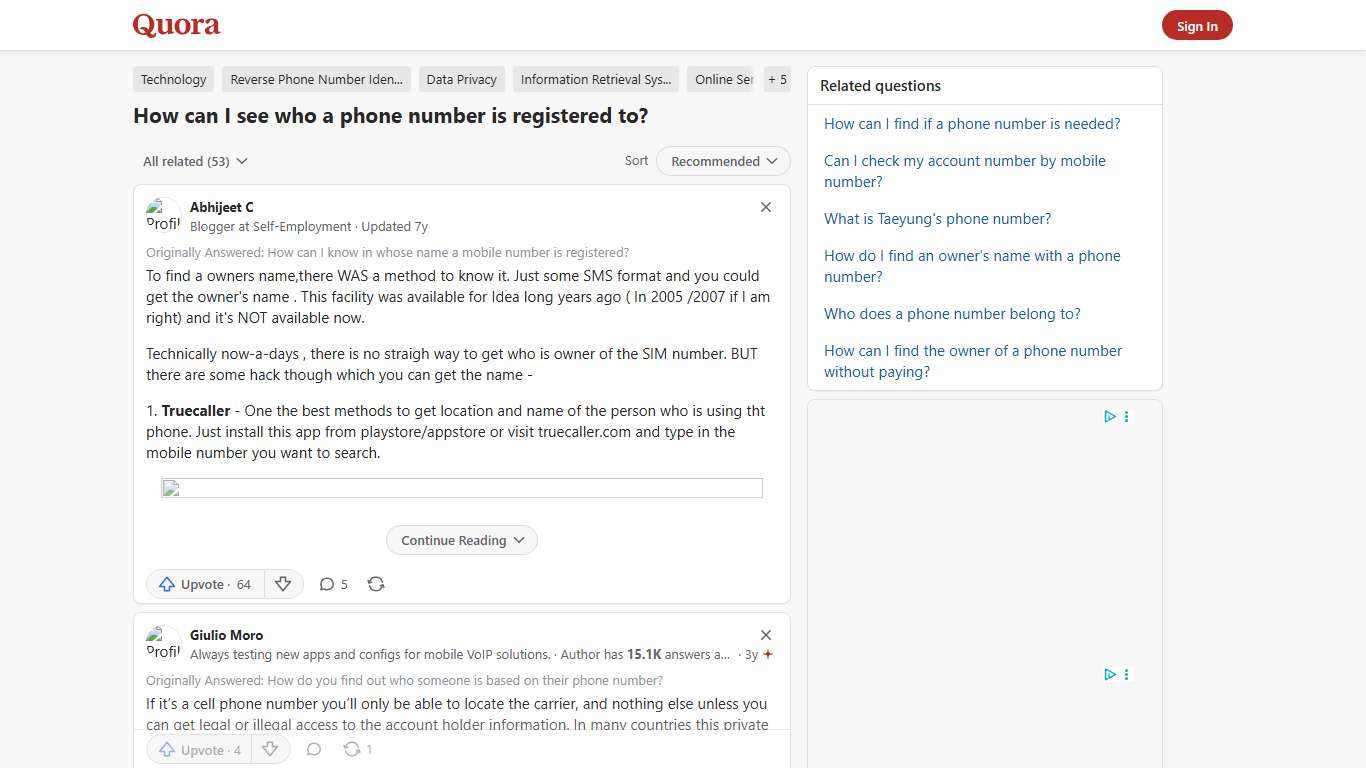 How to see who a phone number is registered to - Quora